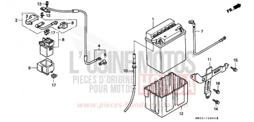 BATTERY CB750F2S de 1995
