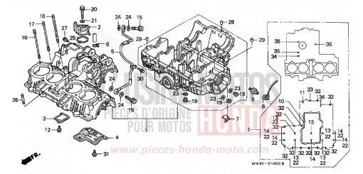 CRANKCASE CB750F2X de 1999