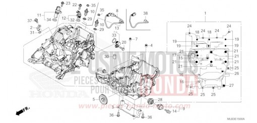 CRANKCASE CB750AS de 2025