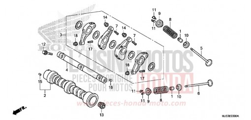 CAMSHAFT/VALVE NC750JF de 2015