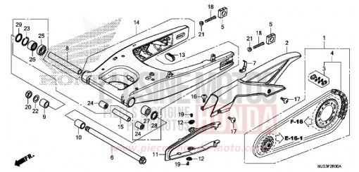SWINGARM NC750JF de 2015