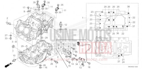 CRANKCASE NC750XAS de 2025