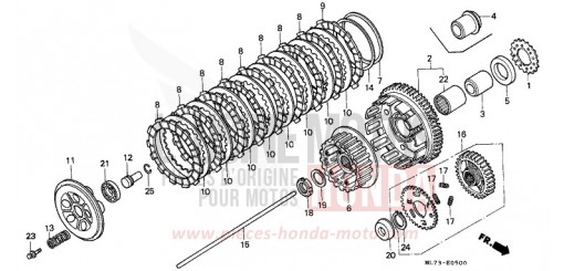 CLUTCH VFR750FH de 1987