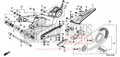 SWINGARM VFR800FE de 2014