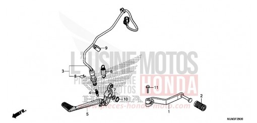 PEDAL VFR800FE de 2014