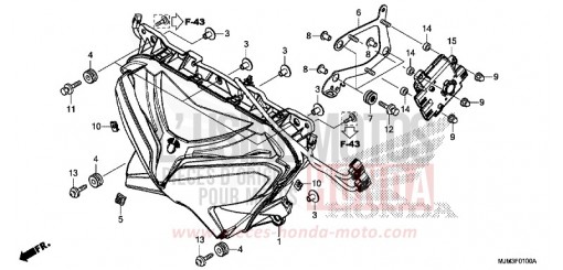HEADLIGHT VFR800FE de 2014