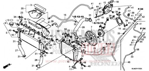 RADIATOR VFR800FE de 2014