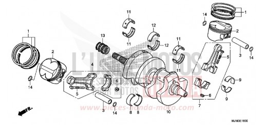 CRANKSHAFT/PISTON VFR800FH de 2017