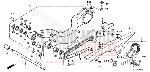 SWINGARM VFR800XD de 2013
