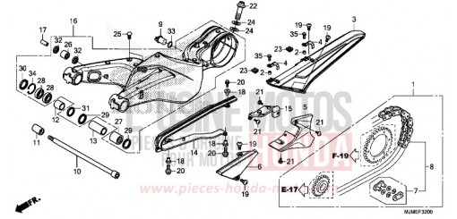 SWINGARM VFR800XF de 2015