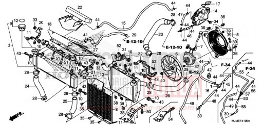 RADIATOR VFR800XF de 2015