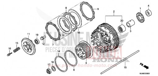 CLUTCH VFR800XF de 2015