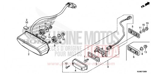 TAILLIGHT VFR800XF de 2015