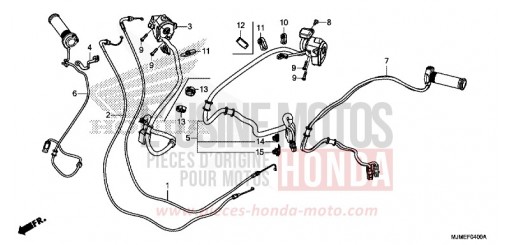 SWITCH/CABLE VFR800XF de 2015