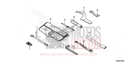 TOOLS VFR800XF de 2015