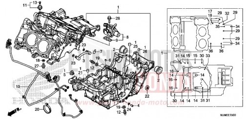 CRANKCASE VFR800XH de 2017