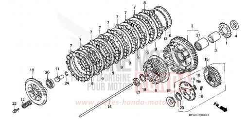 CLUTCH VFR750FM de 1991