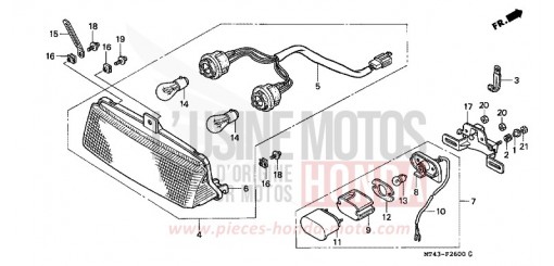TAILLIGHT VFR750FN de 1992