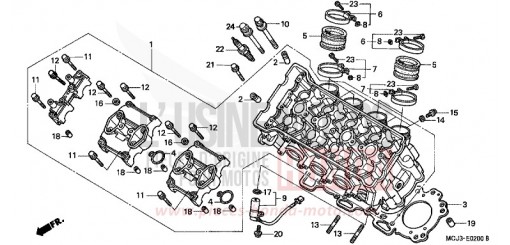 TESTATA CBR900RR1 di 2001