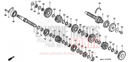 TRANSMISSION CBR900RRS de 1995