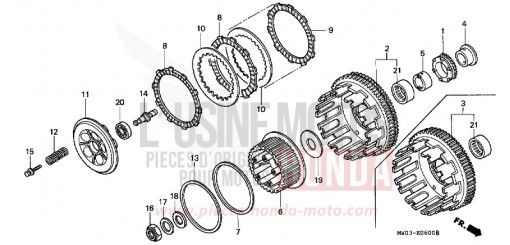 CLUTCH CBR900RRT de 1996