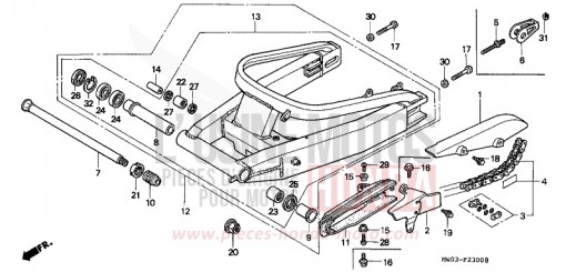 SWINGARM CBR900RRT de 1996