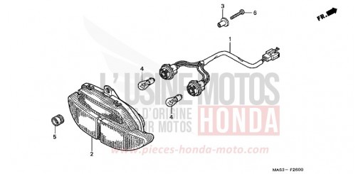 TAILLIGHT CBR900RRW de 1998