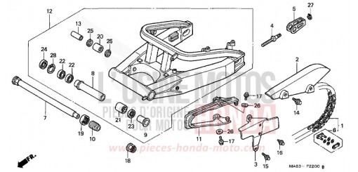 SWINGARM CBR900RRW de 1998