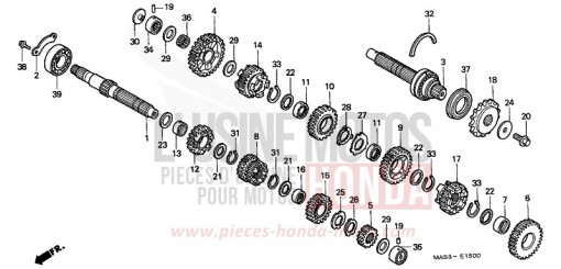 TRANSMISSION CBR900RRX de 1999
