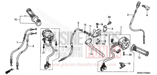 CABLE/SWITCH CBR900RRX de 1999