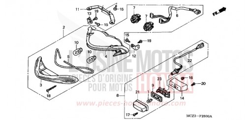 TAILLIGHT CB900F2 de 2002