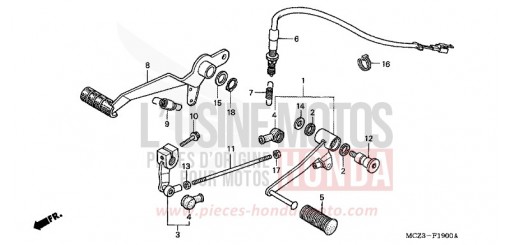 PEDAL CB900F5 de 2005