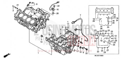 CRANKCASE CB900F7 de 2007