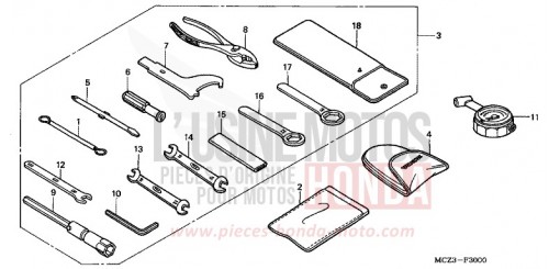 TOOLS CB900F7 de 2007