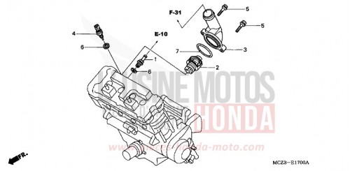 THERMOSTAT CB900F7 de 2007