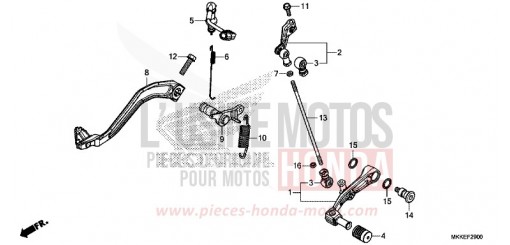 PEDAL CRF1000AK de 2019