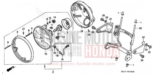 HEADLIGHT CB1000FP de 1993