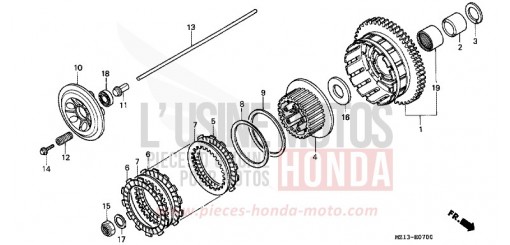 CLUTCH CB1000FT de 1996