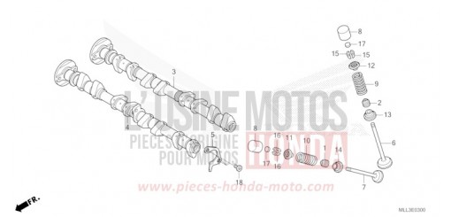 CAMSHAFT/VALVE CB1000S de 2025