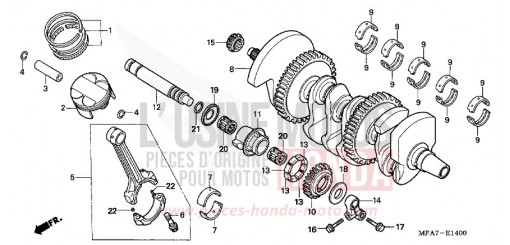CRANKSHAFT/PISTON CBF10006 de 2006