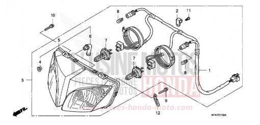 HEADLIGHT CBF10007 de 2007