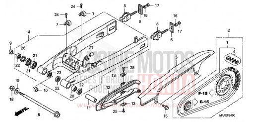 SWINGARM CBF1000A de 2010