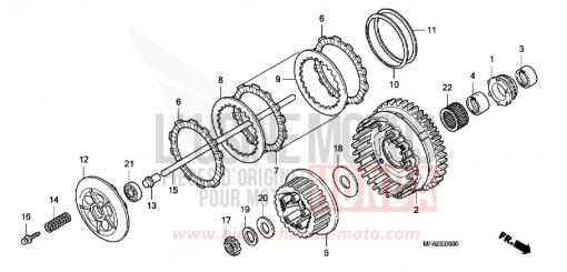 CLUTCH CBF1000AA de 2010