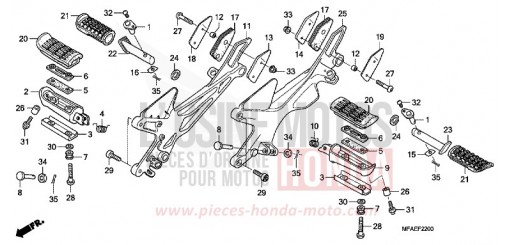PEDANA CBF1000AA di 2010