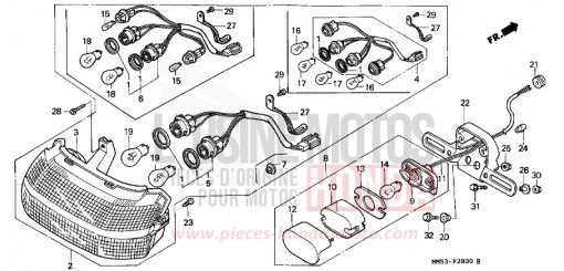 TAILLIGHT CBR1000FH de 1987
