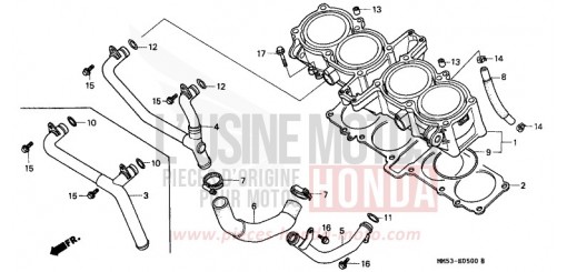 CYLINDER CBR1000FJ de 1988