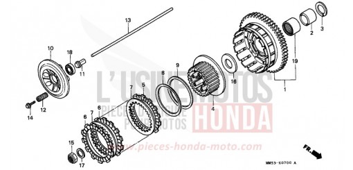 CLUTCH CBR1000FK de 1989