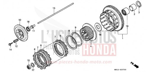 CLUTCH CBR1000FL de 1990