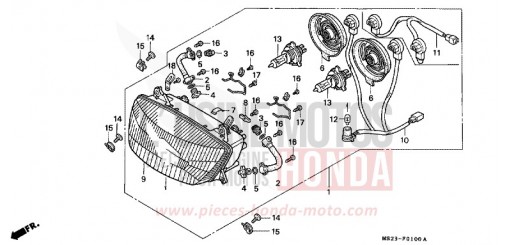 HEADLIGHT CBR1000FM de 1991