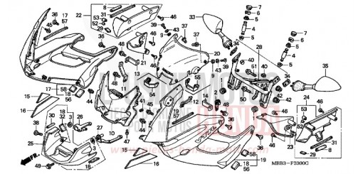 COWL VTR1000F3 de 2003